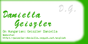 daniella geiszler business card
